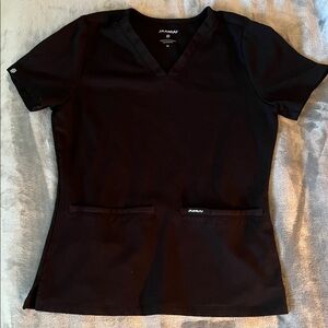 Jaanuu Women's Black Scrub Top